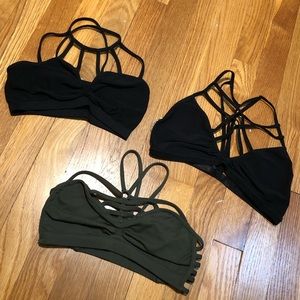 3 LF bralettes